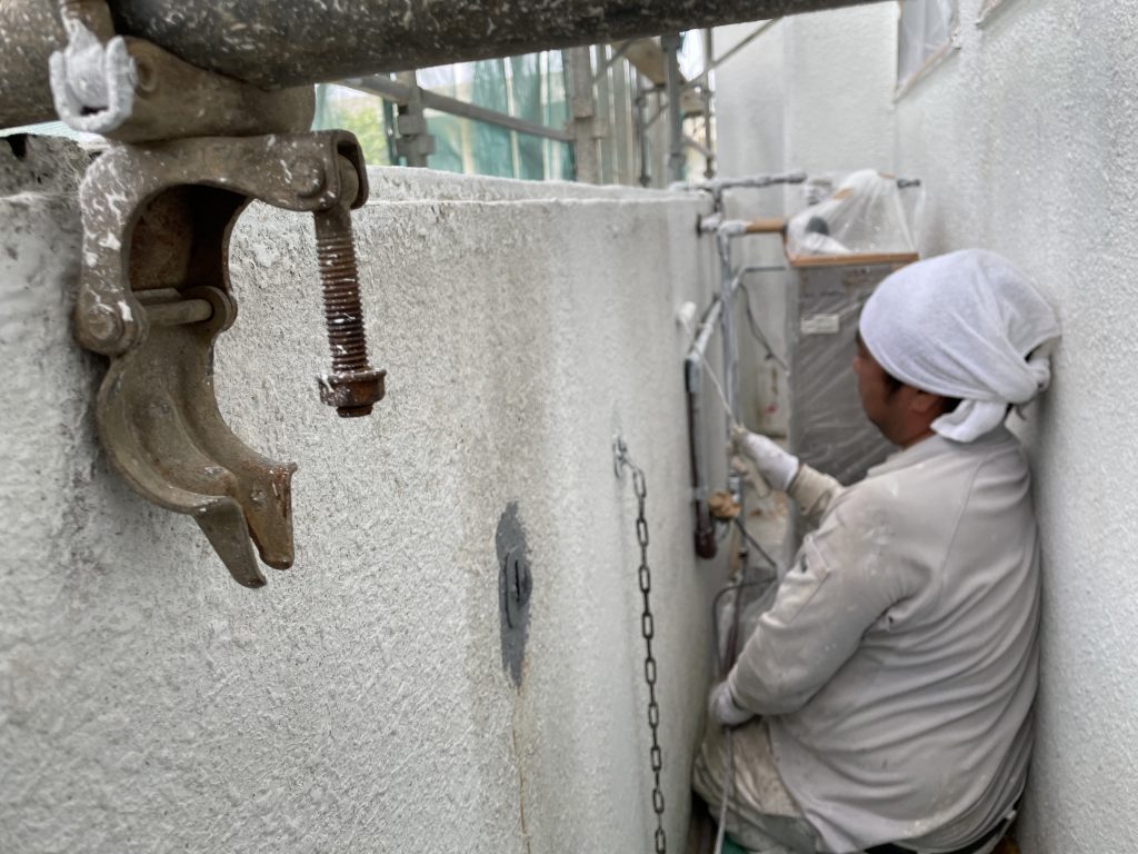 防水塗装工事 下地塗り~仕上げ塗り